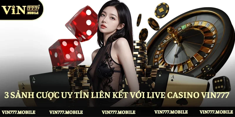 3 sảnh cược uy tín liên kết với Live Casino Vin777