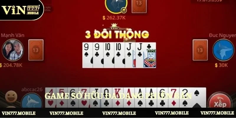 Game sở hữu đa dạng phiên bản cho anh em thỏa thích trải nghiệm