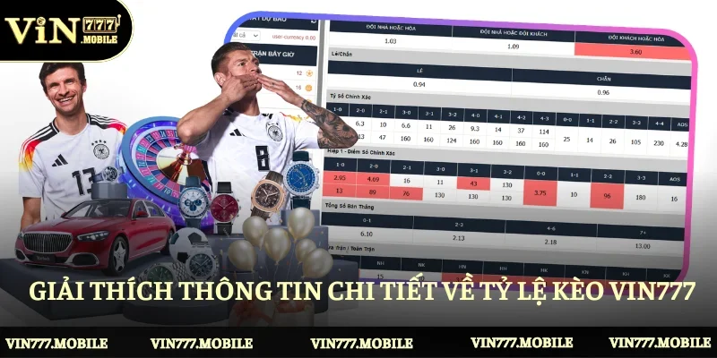 Giải thích thông tin chi tiết về tỷ lệ kèo Vin777