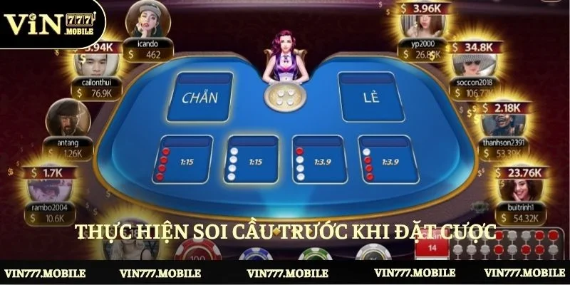Thực hiện soi cầu trước khi đặt cược trong tựa game
